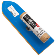 한서 타일 메지고대 메지헤라 손잡이형 고무헤라 흙손 타입, 일본산 삼각 230mm, 1개