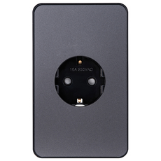 디아트플러스 콘센트 1구 매트그레이, 1개