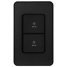 CHEIL ELECTRIC 工業 The Art Plus 金屬黑 一鍵全關開關 2開 20A, 1個