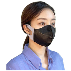 오가닉 새부리형 마스크 대형 화이트 블랙 베이지 100매 3컬러 MB필터 국내생산, 1개, 100매입