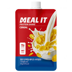밀잇 단백질 쉐이크 파우치 시리얼, 1개, 40g