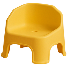 올씽 미끄럼방지 등받이 샤워의자 욕실의자 목욕의자, 노랑