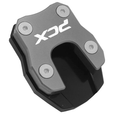락모터스 오토바이 PCX 사이드 스탠드 클립 18-26년식 튜닝 패드 호환, 그레이, 1개