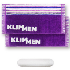 Songwol 松月 山地運動毛巾 2p + 環保手巾 30 米色, 紫色的, 1套