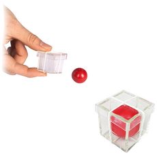 (KC인증) JL매직 상자를 통과하는 구슬 간단한 초보 어린이 마술 도구 볼앤박스 마법 트릭, 1개