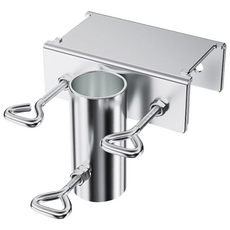 아띠꼴로 이게고정이지 파라솔 받침대 지지대 난간 고정 거치대, 실버