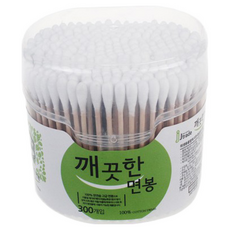 원터치 케이스 깨끗한면봉 300P(1통), 1개, 300개입