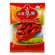 [고려홍삼캔디 200g] 국내산 6년근 홍삼 추출물 함유 건강 사탕 선물용 간식, 1개, 200g