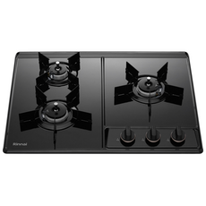 린나이 가스레인지 3구 빌트인 가스쿡탑 블랙법랑 타공치수560X430 RBR-NC310DJ, 도시가스