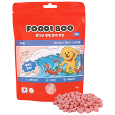 푸디부 강아지 간식 저칼로리 저알러지 노즈워크 트릿, 1개, 120g, 꽃게