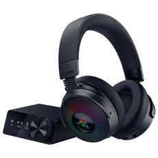 Razer 雷蛇 Kraken V4 Pro 北海巨妖 無線耳機 4模連線 OLED控制中樞 電競耳機 雷蛇耳機 耳機, 黑色, 主商品