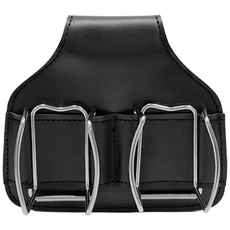 스컬독 파크골프 투투 2구 볼주머니 초경량 가죽 허리색 파크골프공 파우치 가방 홀더, 1개, 블랙