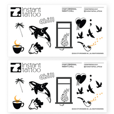 instant tattoo Night Chill 2入, 混色, 1個