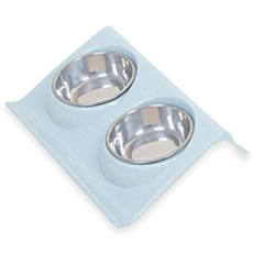 솔페토리 반려동물 강아지 식기 그릇, 블루, 1개