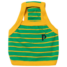 PETSLAND 寵物休閒時尚短版T恤, 黃色