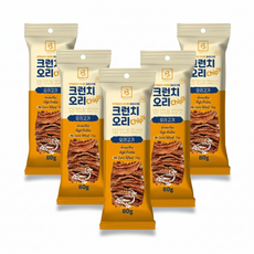 브리더랩 크런치칩, 오리칩, 80g, 5개