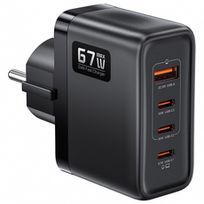 Toocki GaN PPS PD3.0 67W 접지 3C1A 4포트 초고속 멀티충전기, 1개, 블랙 1개, 블랙