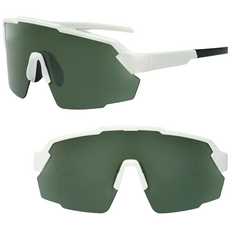 액티제노 시야넓고 가벼운 아시안핏 스포츠 고글, 화이트블랙프레임+블랙렌즈, 1개