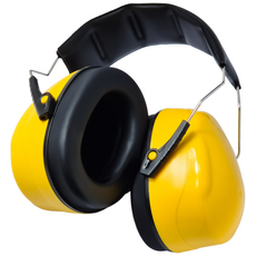 클릿온 슈퍼NRR 소음차단 헤드셋 방음 청력보호 귀마개, 옐로우, 1개