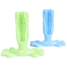 샵베이빌론 반려동물 무독성 입냄새 치석제거 셀프 칫솔 -블루, 1개