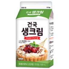 생크림500ml (건국유업), 1개, 500ml