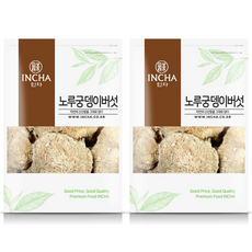 인차 국내산 말린 노루궁뎅이버섯 노루궁댕이 버섯 차, 2개, 100g