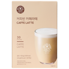 The Coffee Bean 拿鐵即溶咖啡粉隨身包, 14g, 30條, 1盒