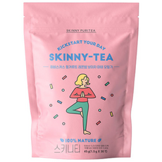 SKINNY PURITEA 孅姿洛神花凹唇薑檸檬香蜂草茶茶包, 1.5g, 30包, 1袋