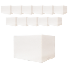 아이스박스 냉동식품 택배 스티로폼박스 10호, 12개, 흰색 10kg