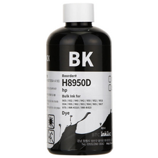 잉크테크 1리터 HP officejet pro 8100 8600 8610 8710 8210 7740 무한리필잉크, 검정염료(H8950D) 250ml, 1개