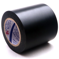 국산 전기테이프 70mm x 20Y 18M 폭 넓은 절연비닐테이프 전선 쓰리엠 케이블 전선테이프 전기 절연 비닐 테이프 절연테이프 검정색, 1개