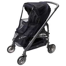 OmOm 嬰兒車簡約防蚊罩, Black Mesh