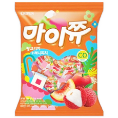 마이쮸필로우(대용량) 핑크리치+써니피치 284g, 6개