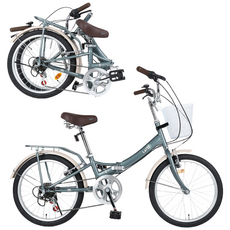 삼천리자전거 미니벨로 라떼 20 접이식자전거, 세이지카키, 140cm, 1개