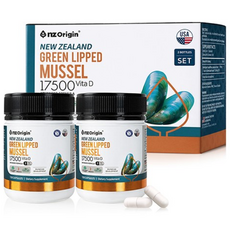 nz Origin 紐西蘭綠唇貽貝維他命D膠囊, 120顆, 2罐