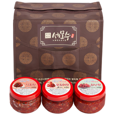세모수 밥도둑 젓갈 3종세트, 1.2kg, 1세트