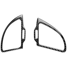 호환 기아 스팅어 2019 2020년 2021년 2022년 2023년 리얼 소프트 카본 파이버 스티커 자동차 계기판 AC 콘센트 통풍 트림 액세서리용, 사이드 송풍구