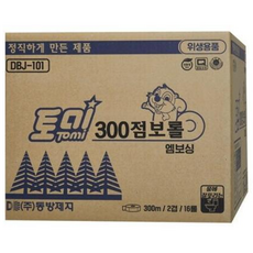 동방제지 토미 점보롤 화장지 300m 16롤 2겹 DBJ-101, 1박스