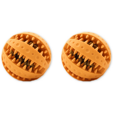 Devence 寵物磨牙玩具, 橘色, 2入