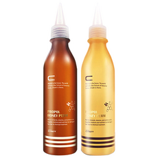 PL COSMETIC 蜂膠&蜂蜜萃取燙髮液 1+2劑組 所有髮質適用, 1組