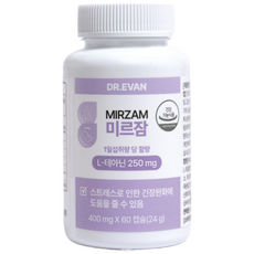 닥터에반 미르잠 프리미엄 스트레스 릴렉스 케어, 1개, 60정