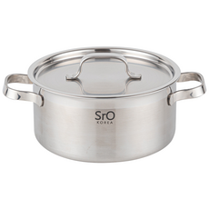 국산 SrO 통삼중 스텐 냄비 인덕션 겸용 편수 양수 전골 IH 통3중, 20양수, 1개