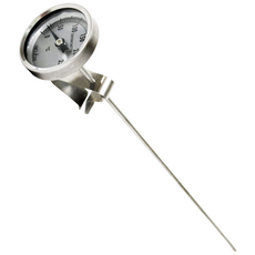 아쿠바 바이메탈 온도계(클립형) CS-300LC 아날로그 거치식 온도측정 내구성 조리용온도계, 1개