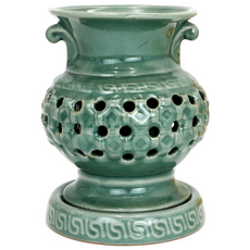 고급 동양란 도자기 청자 투각 난화분 CG090, 투각난분CG090, 1개