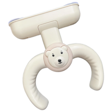 베테랑대디 KC인증 붙이는 샤워 목욕 핸들 아기비데 휴대용 목욕의자, 마카롱핑크, 1개