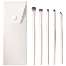 5피스 메이크업 브러쉬 세트 아이 메이크업 브러쉬와 오거나이저 휴대용 메이크업 브러쉬 세트, 1개, 화이트