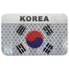 삼항LED KOREA 태극기 자석부착식 반사스티커, 1개, 태극기 화이트