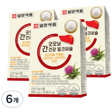 일양약품 굿모닝 간건강 밀크씨슬 24g, 30정, 6개