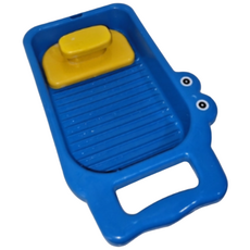 오프투온 크로크다일 미니 휴대용 누름 빨래판, 블루, 1개