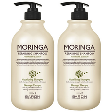 바론 모링가 리페어링 샴푸, 1kg, 2개